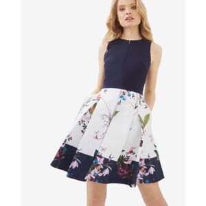 Ted Baker Petali Tropical Oasis skater dress, Ted size 1